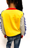 Color Block Fringe Sweater